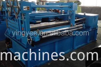 3X1300mm steel coil slitting line/Hydraulic exit coil car/damping and pre-dividing and press device